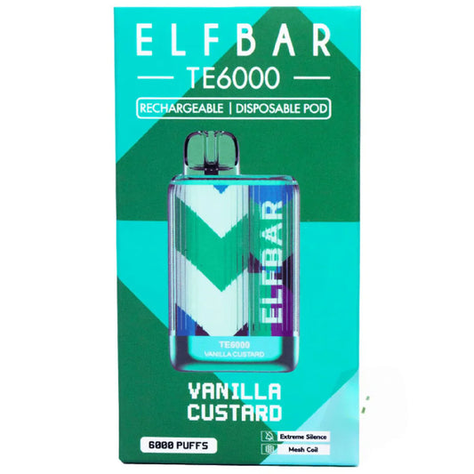 ELFBAR TE6000 Vanilla Custard Disposable Vape 6000Puff