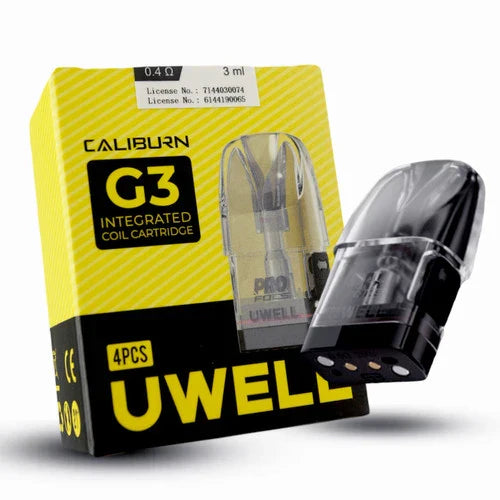 UWELL CALIBURN G3 0.4 REPLACEMENT PODS – (4PCS/PACK)
