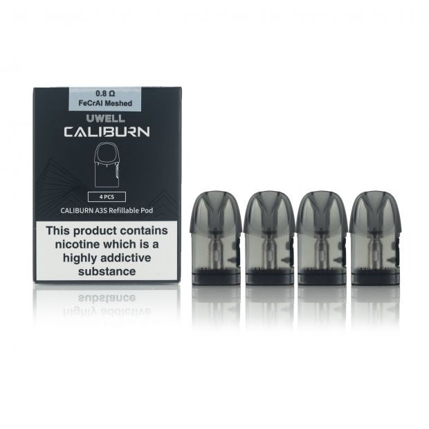Caliburn A3S Refillable Pods by Uwell (4PCS PACK) INDIA