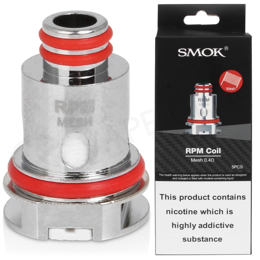 SMOK RPM Coil 0.4 |1.2ohm |- Pack of 5 . RPM Mesh Coils INDIA