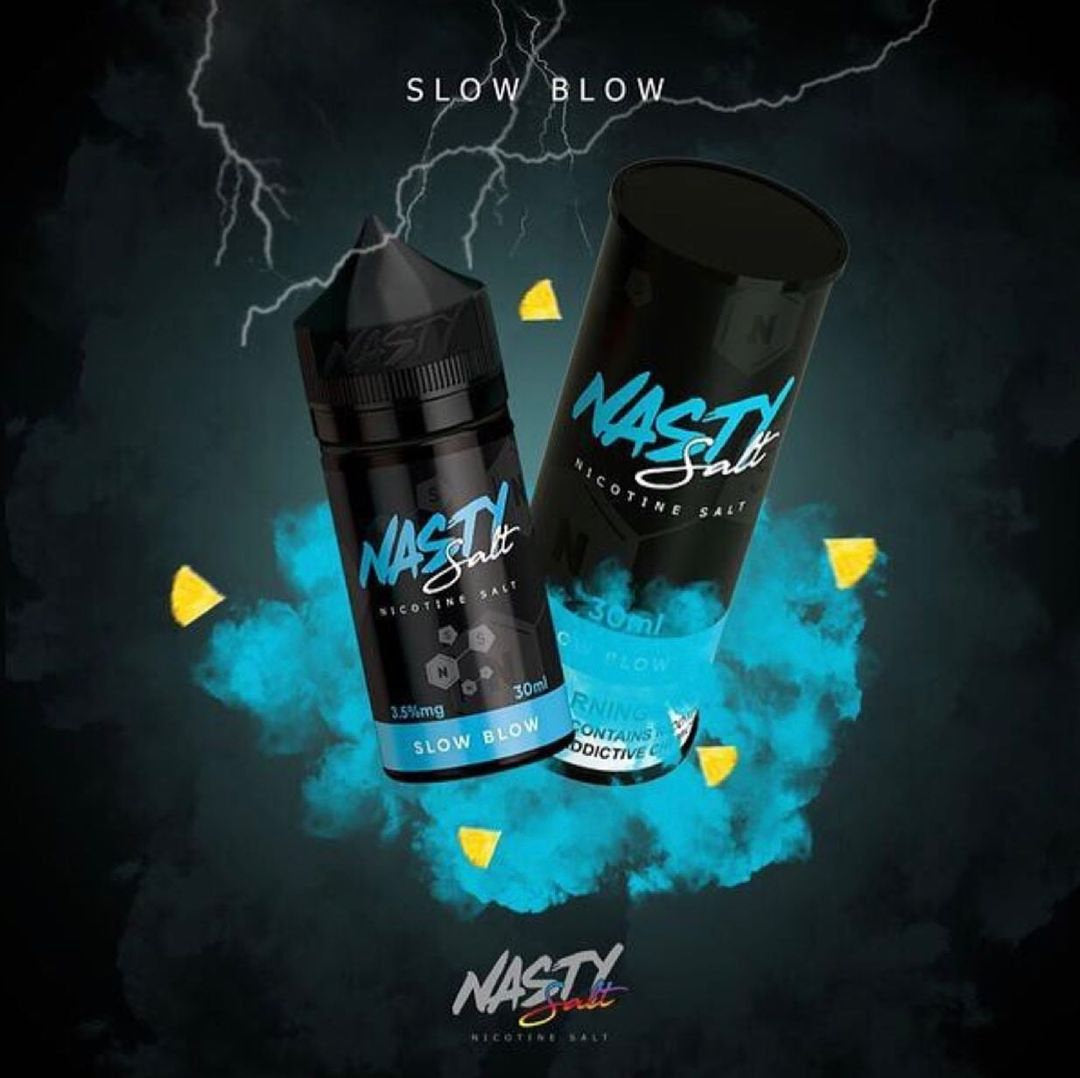 NASTY SALT SLOW BLOW NIC SALT FLAVOUR  INDIA 35MG/50MG