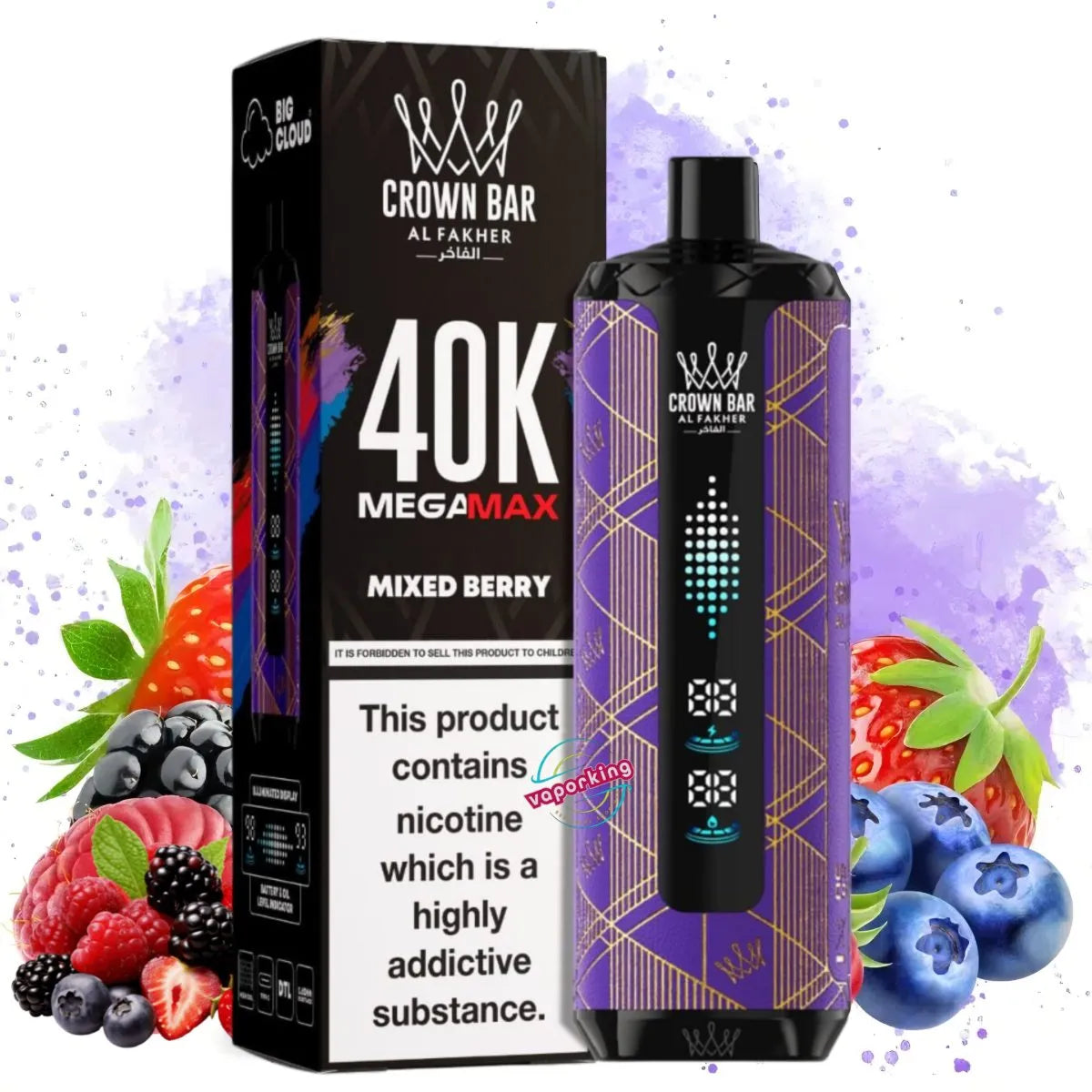 Al Fakher Mega Max 40000 Puffs Disposable ORIGNAL  INDIA