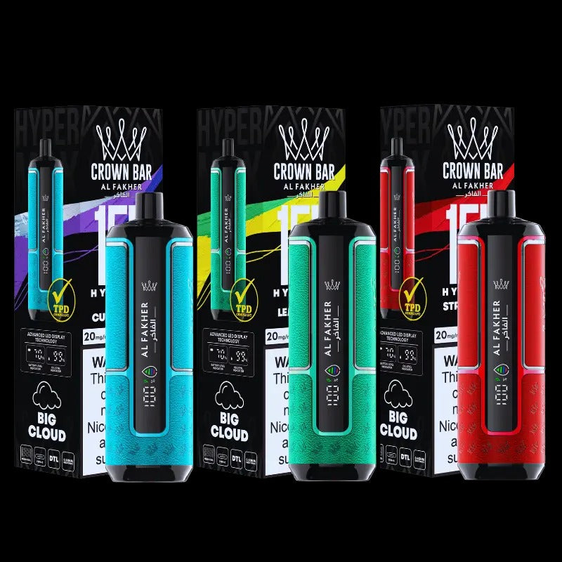 Al Fakher Crown Bar Hypermax 15K Disposable Vape