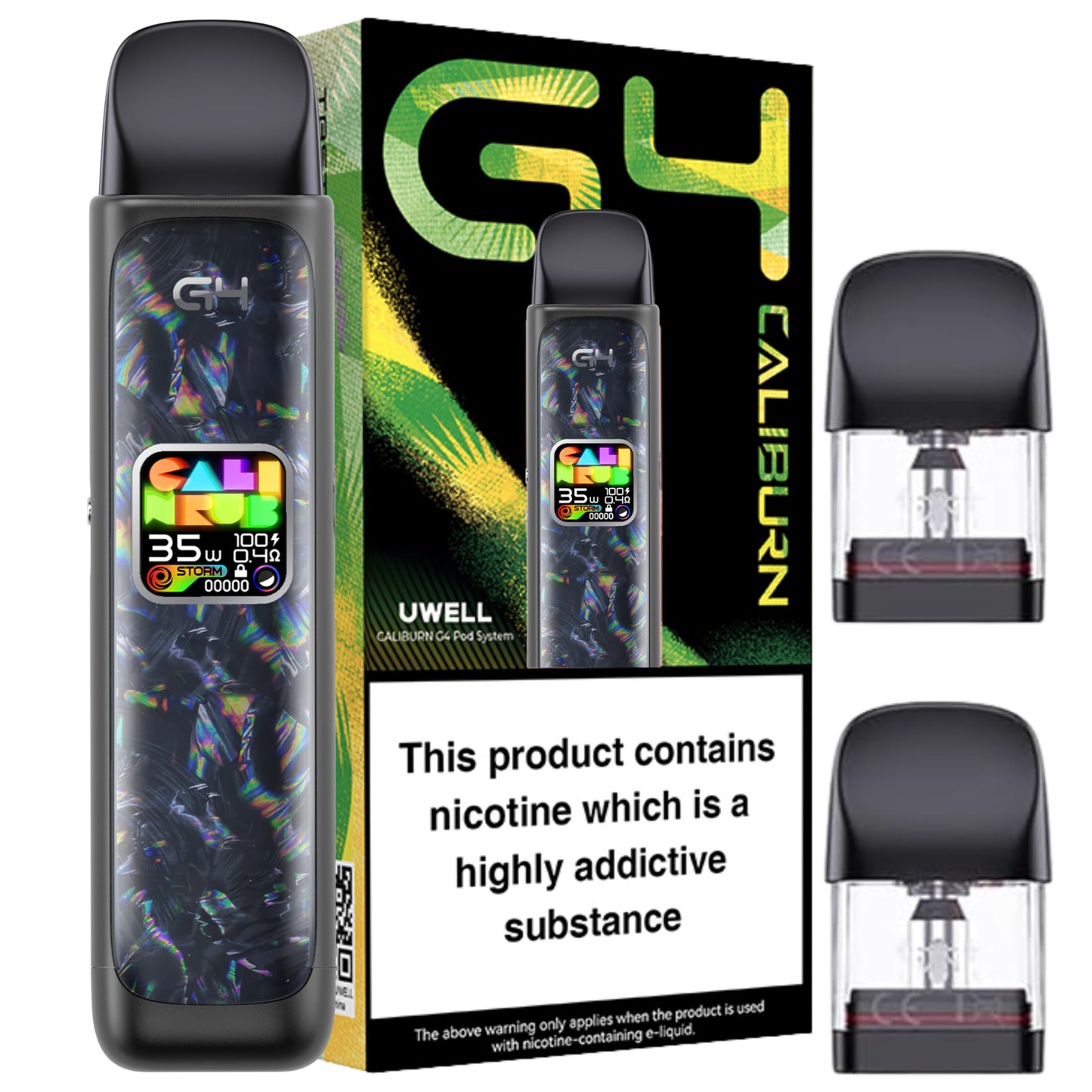 Caliburn G4 Pro Pod System Kit by UWELL- 1800mAh