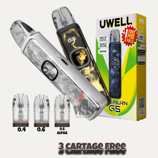 Uwell Caliburn G5 Pod Kit-1600mAH-3pods with device