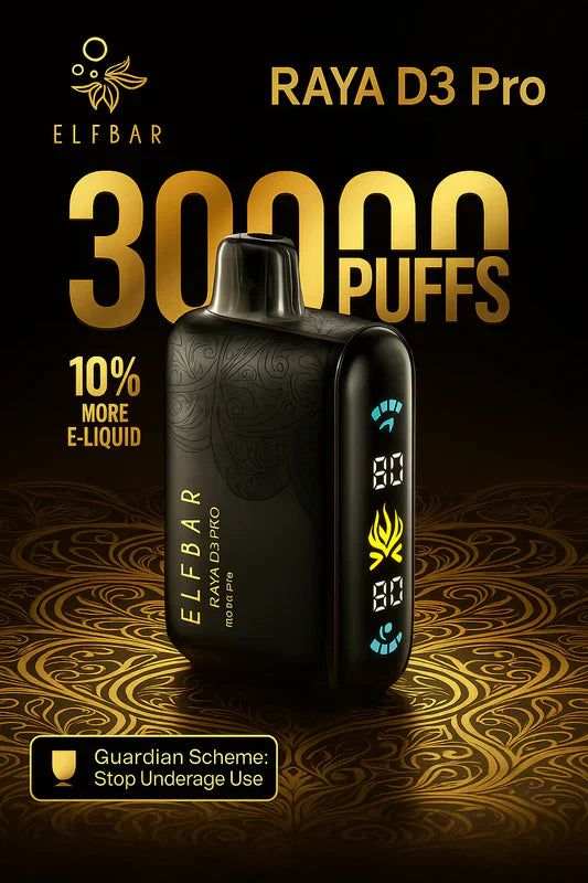 Elfbar RAYA D3 PRO 30000 Puffs  ORIGNAL INDIA