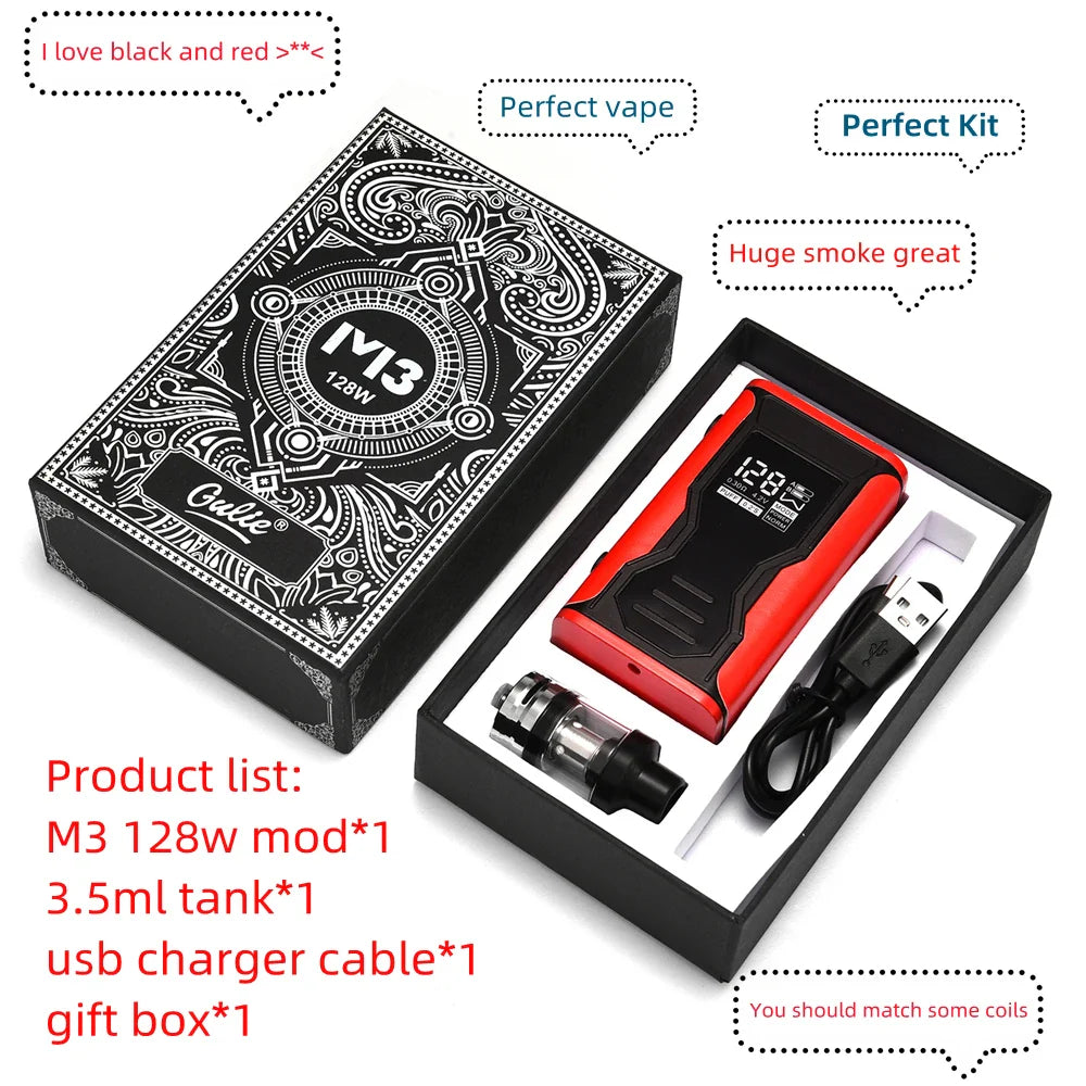 M3 VAPE 128 WATTS MOD KIT ORIGNAL