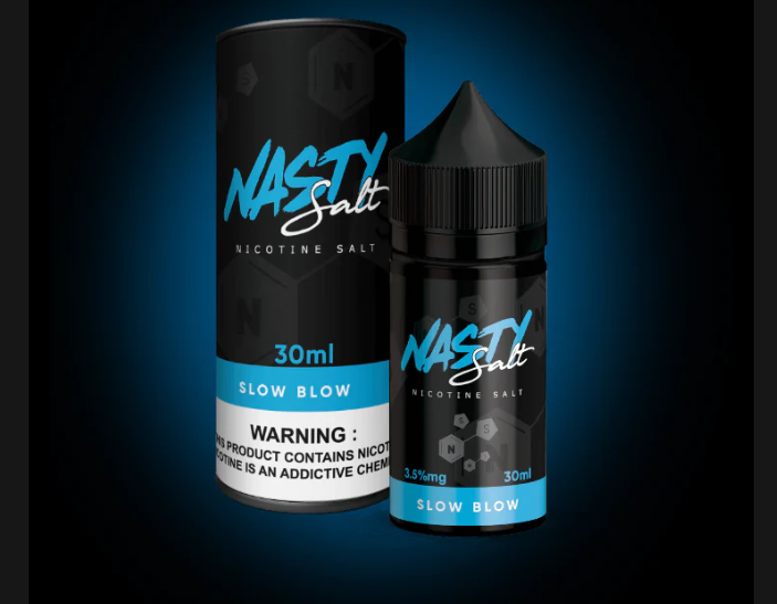 NASTY SALT SLOW BLOW NIC SALT FLAVOUR  INDIA 35MG/50MG