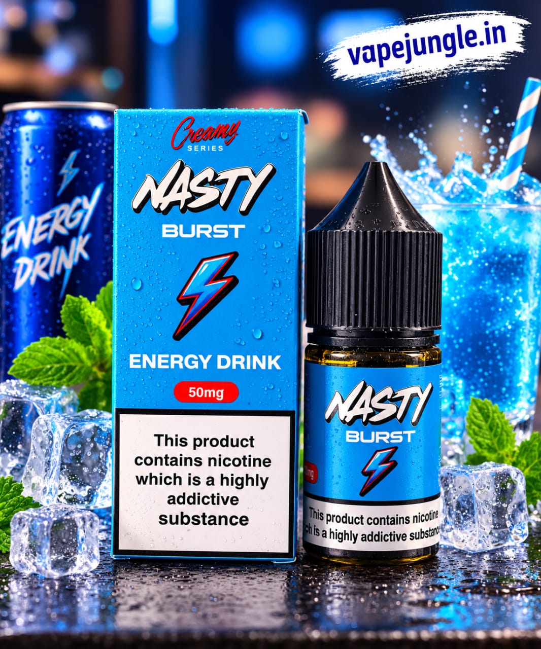 50mg and 35 mg  Energy Drink by Nasty Burst-30ML ORIGNAL