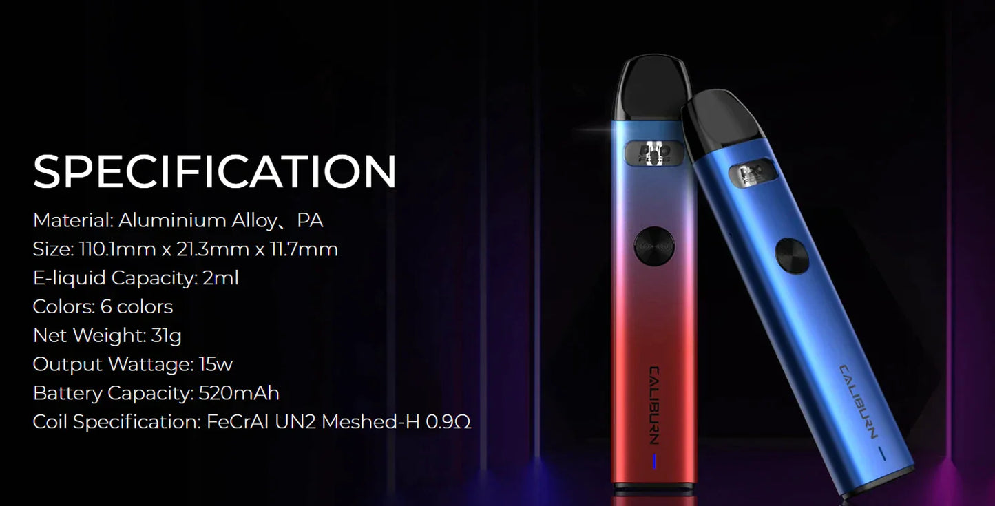 Uwell Caliburn A2S Orignal kit 15W Pod System