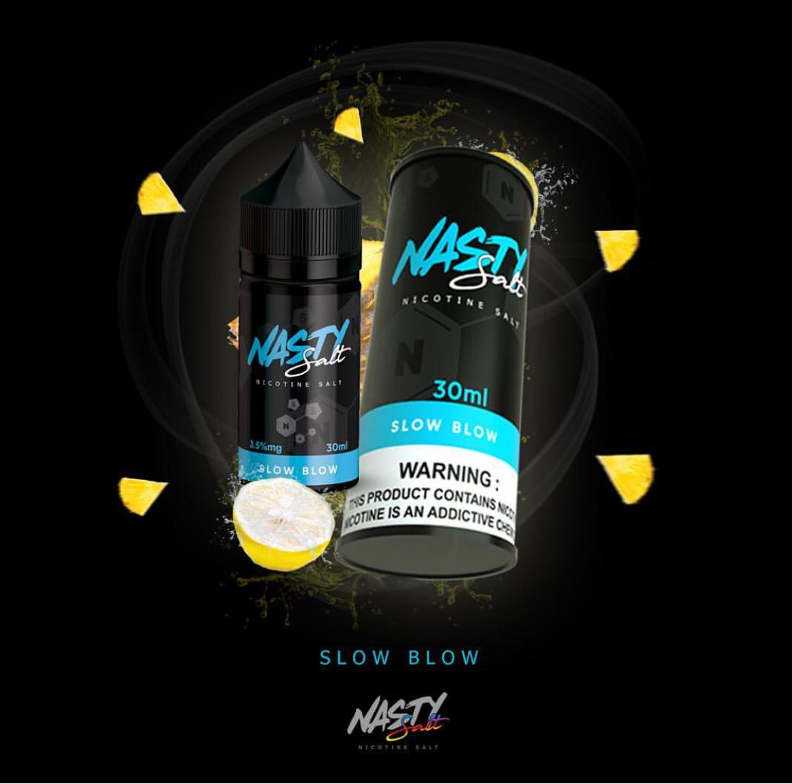 NASTY SALT SLOW BLOW NIC SALT FLAVOUR  INDIA 35MG/50MG