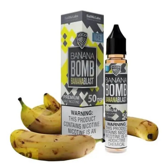 25MG/50mg VGOD ICED Banana Bomb SaltNic 30mL