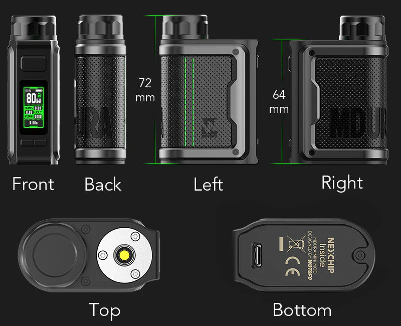 MDura Pro Kit - Tough and Smart Box Mod Kit by Wotofo MOD VAPE KIT